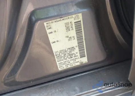 2014 Nissan Altima 2.5 Sl z USA, uszkodzony, nr VIN 1N4AL3AP5EC104861